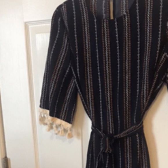 Long navy blue dress - Picture 5 of 5